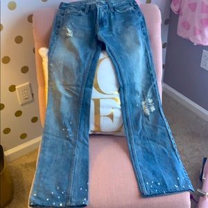 Guess Premium distressed stretch jeans